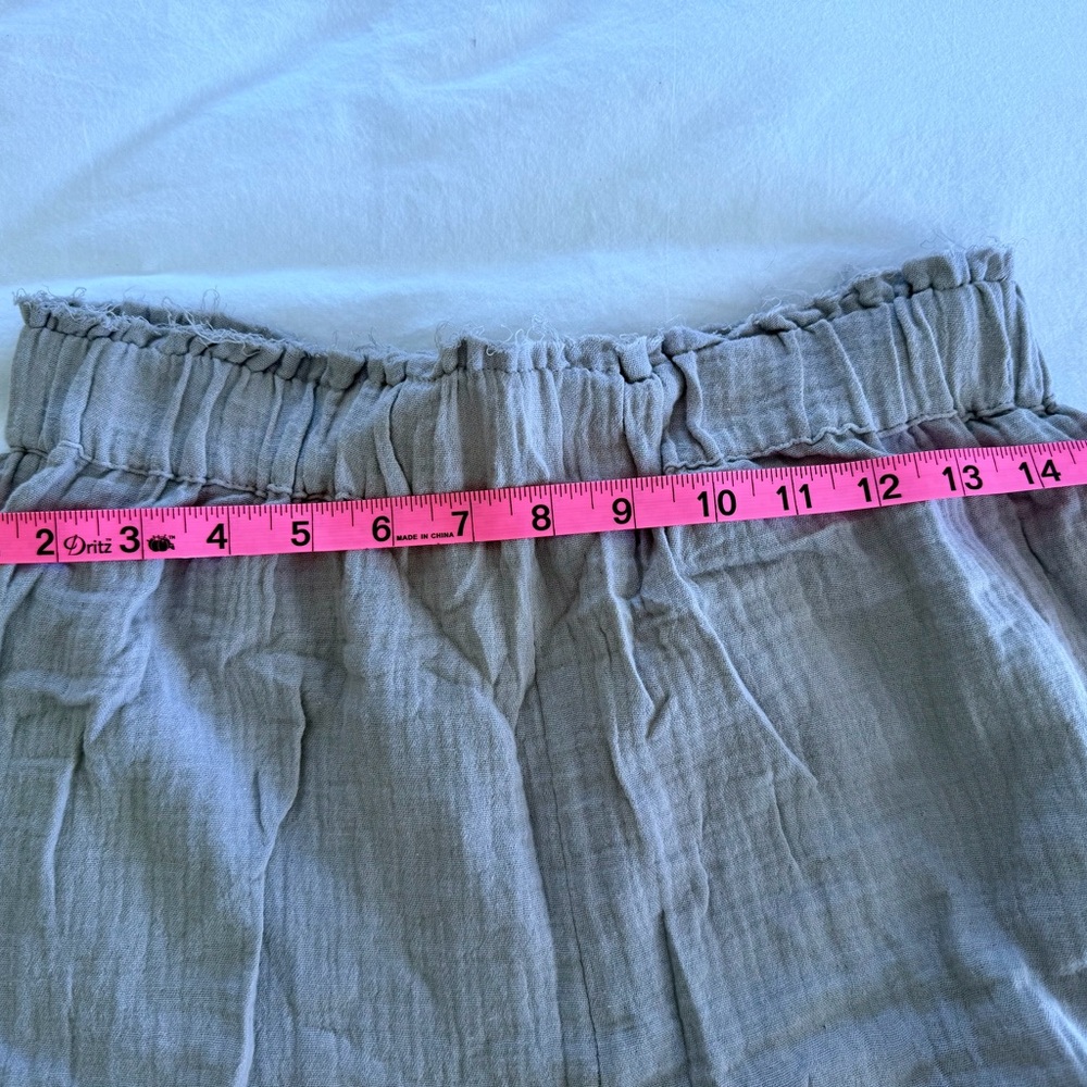 NEUFLORA-Lightweight Skirt & Wide Leg Pants Set in Natural Tones - Picture 4 of 7